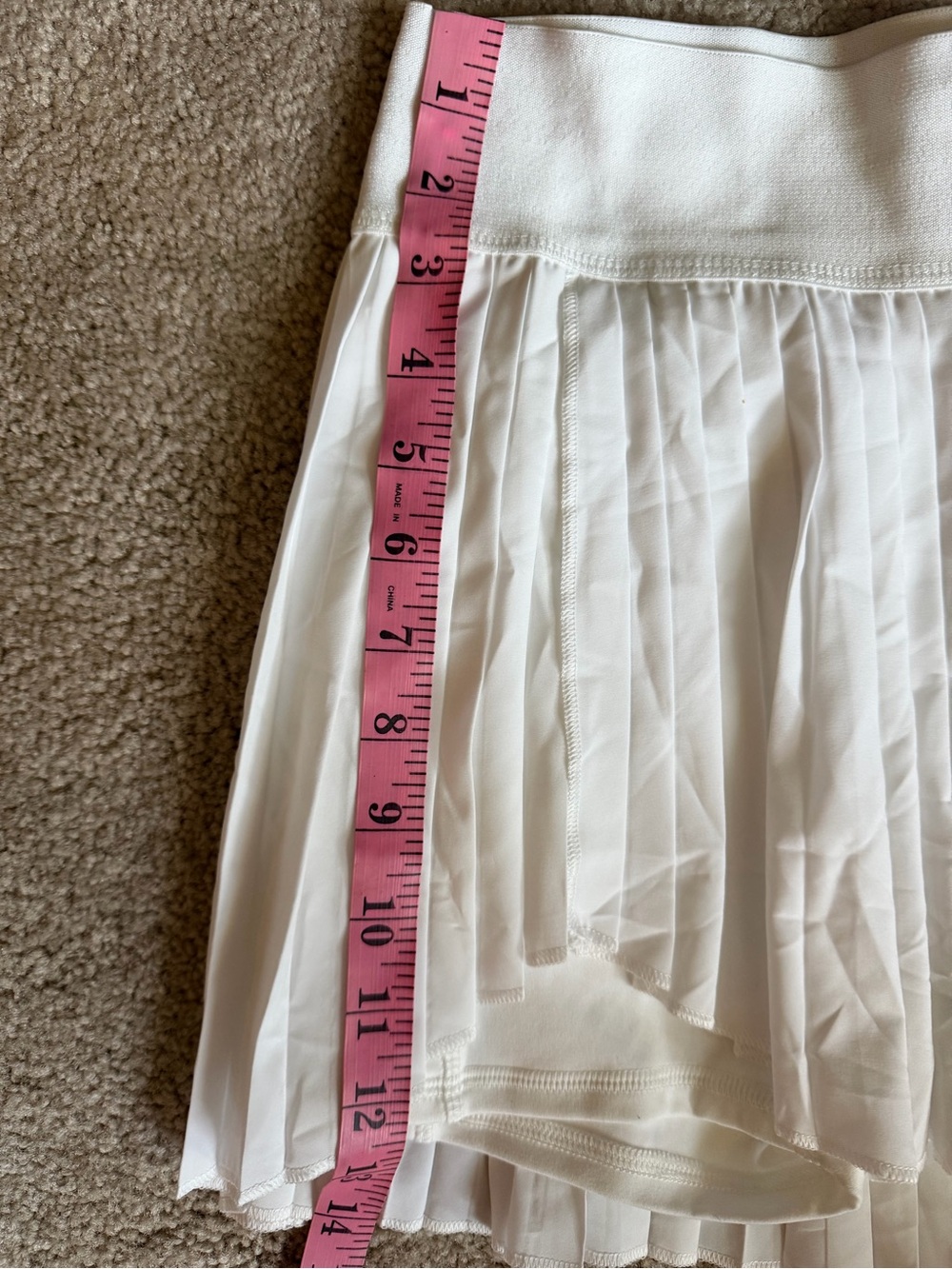 SO White Pleated Athletic Skort XS NWT High Rise Sporty - Picture 7 of 8